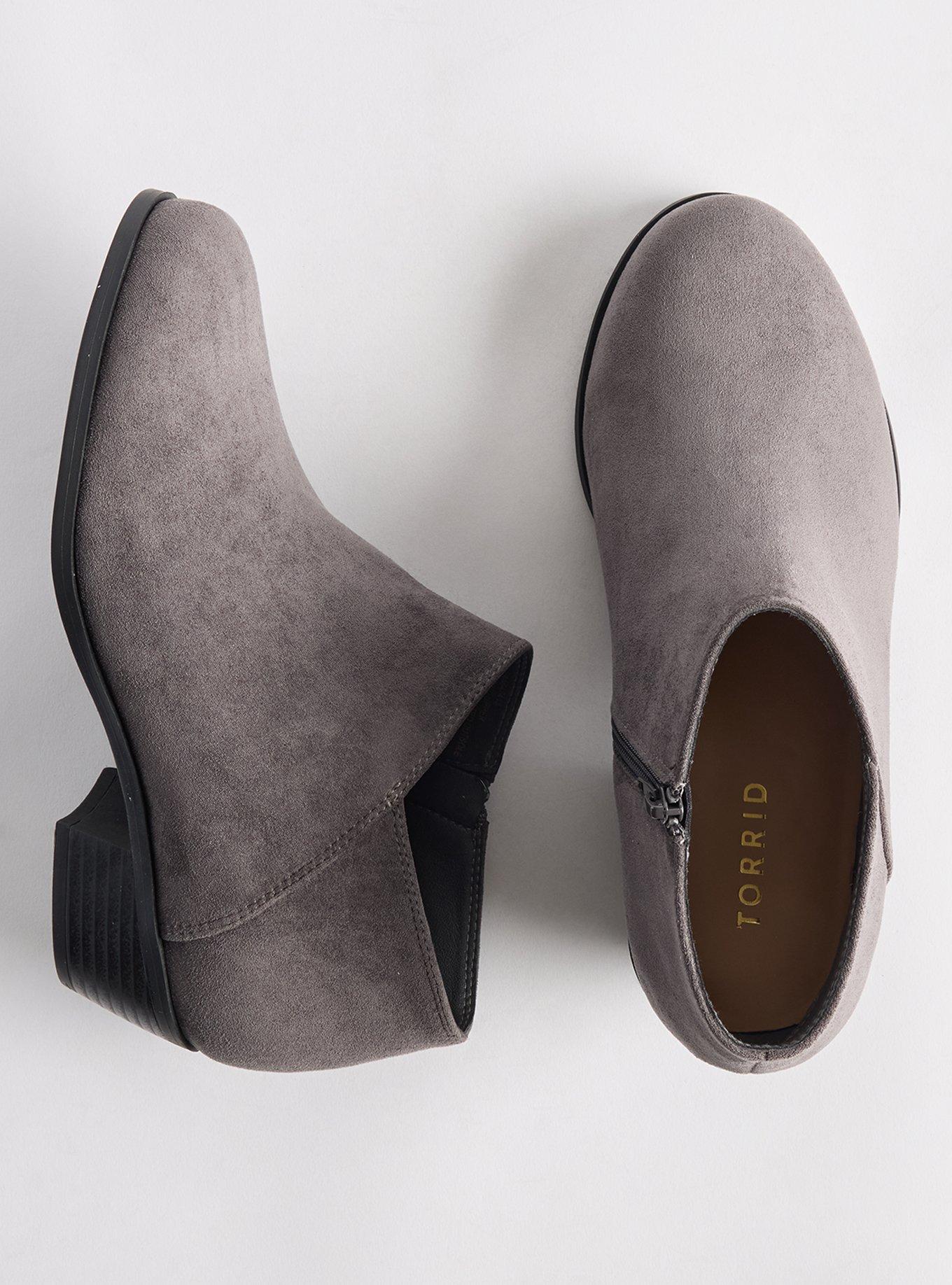 Plus Size Ankle Bootie (WW), GREY, hi-res