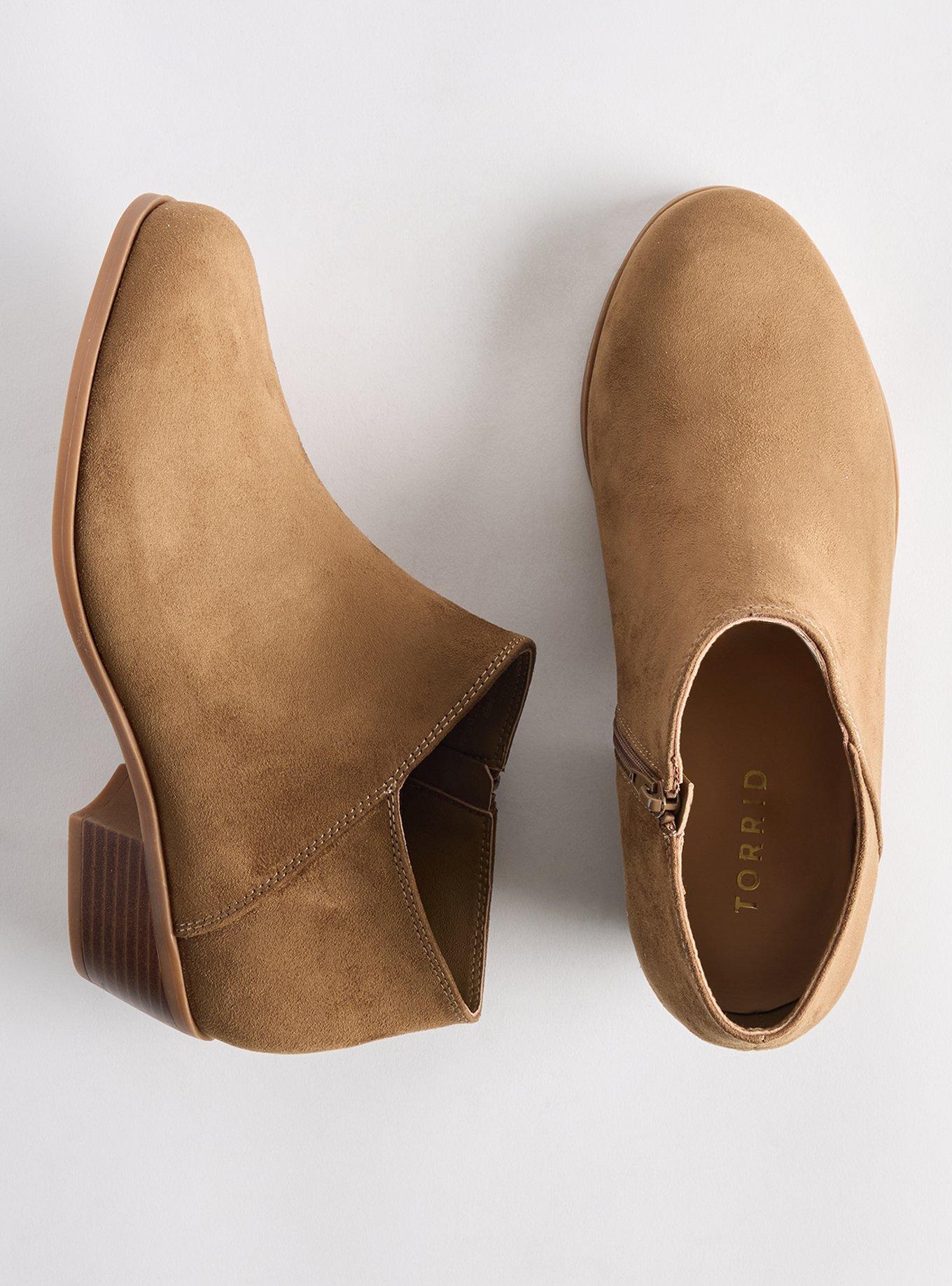 Plus Size Ankle Bootie (WW), TAN, hi-res