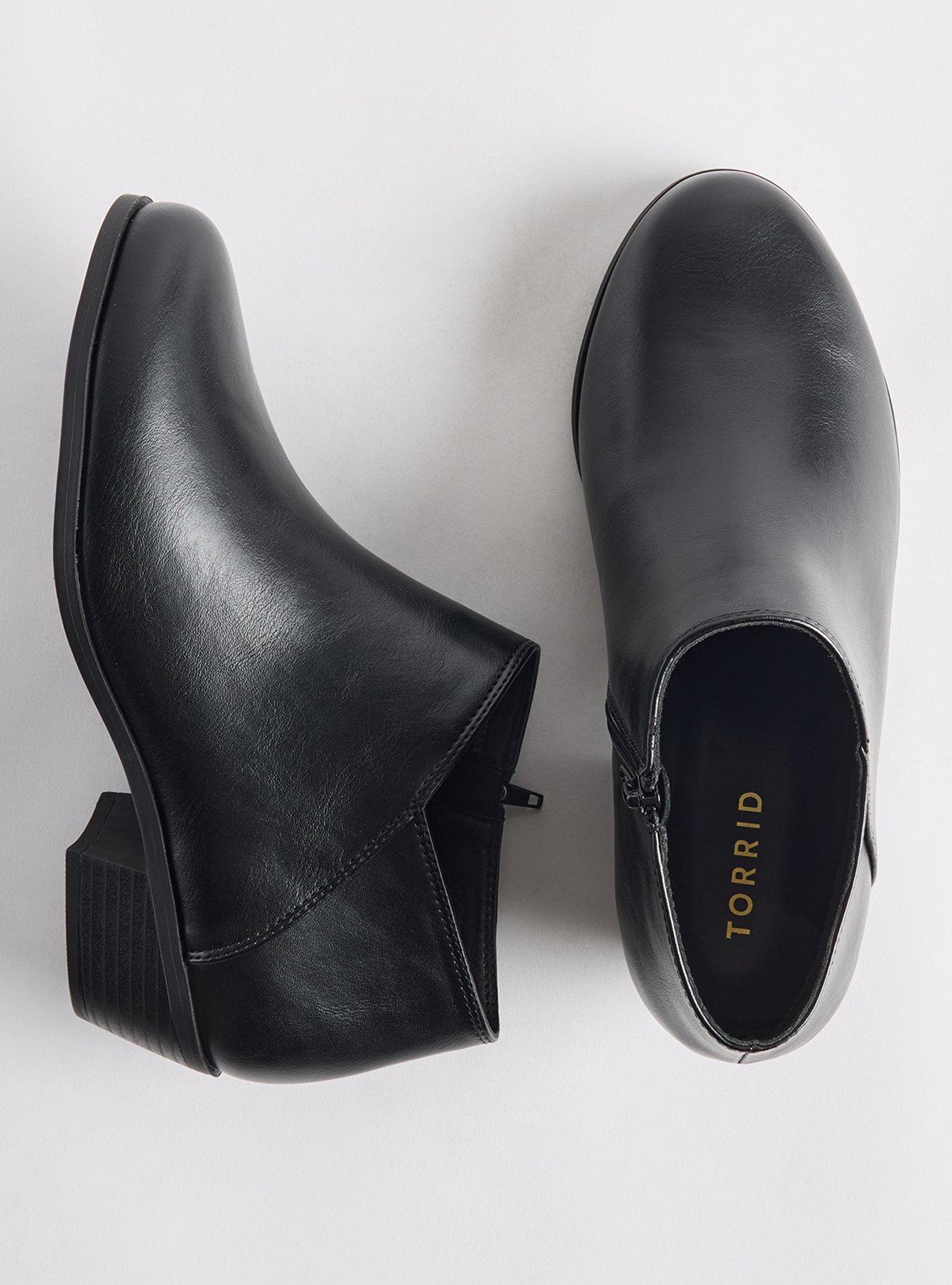 Plus Size Ankle Bootie (WW), BLACK, hi-res