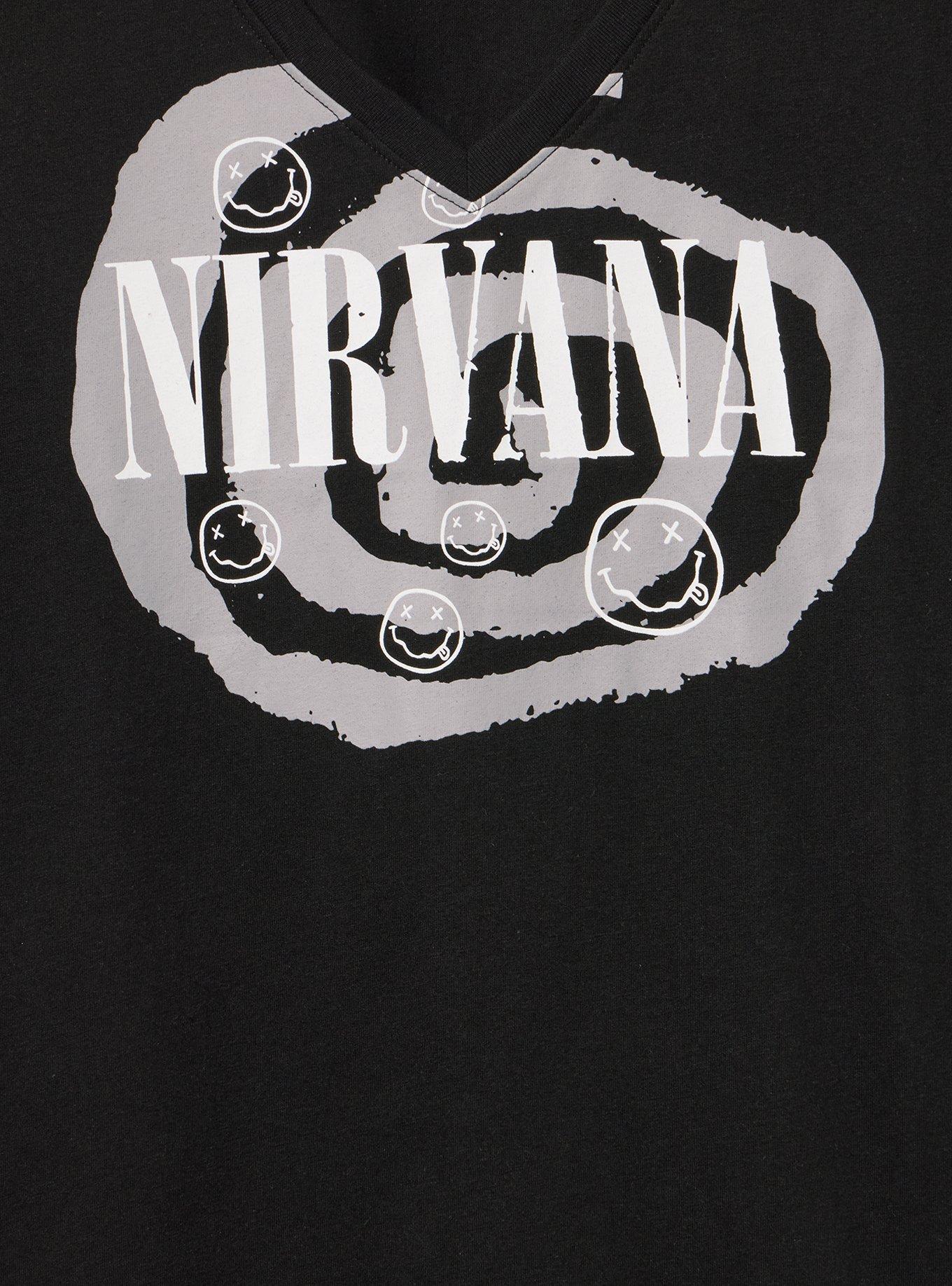 Plus Size Nirvana Classic Cotton V-Neck Tee, DEEP BLACK, alternate