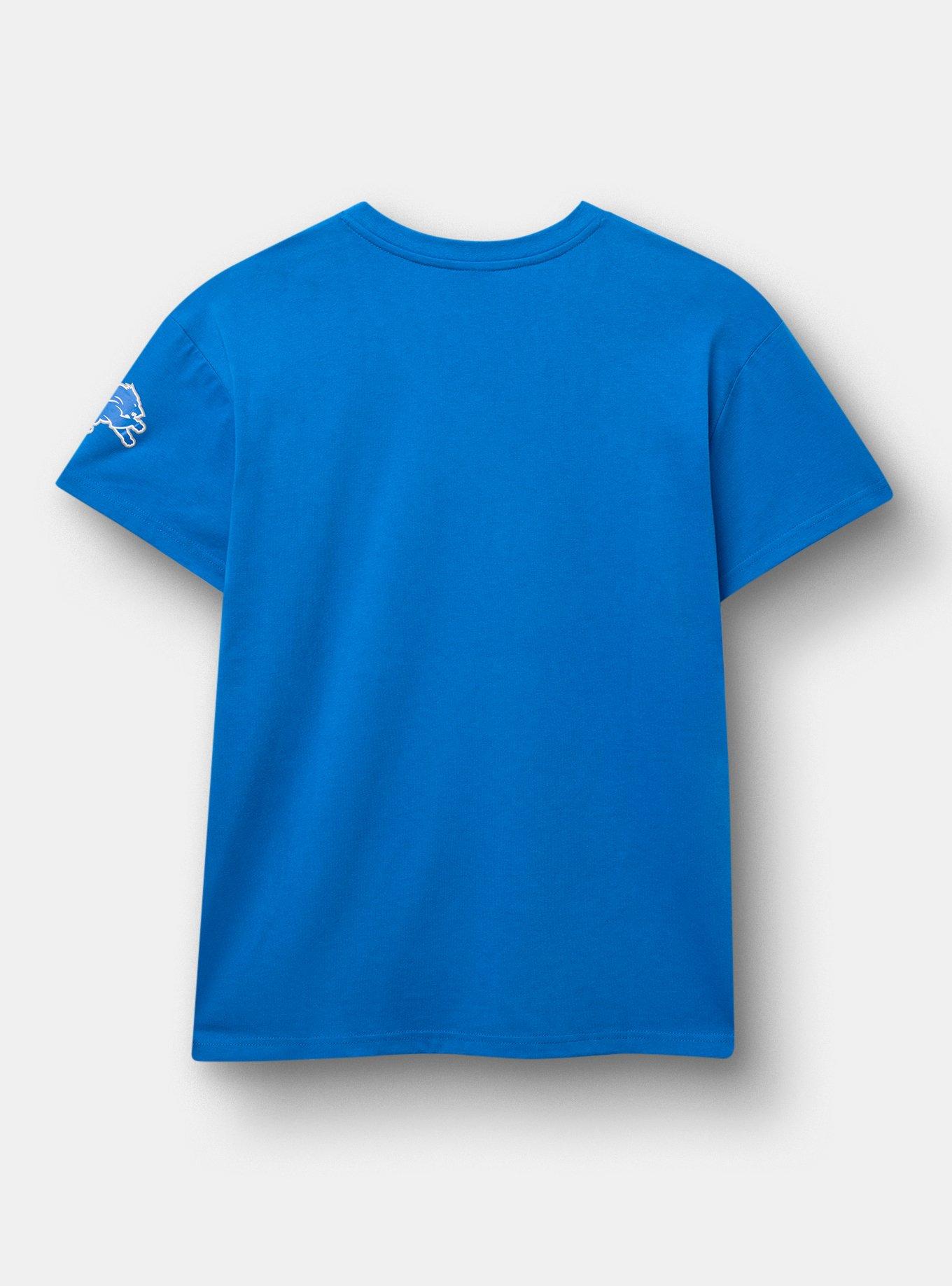 NFL Detroit Lions Relaxed V-Neck Tee, BLUE, alternate