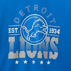 NFL Detroit Lions Relaxed V-Neck Tee, BLUE, swatch