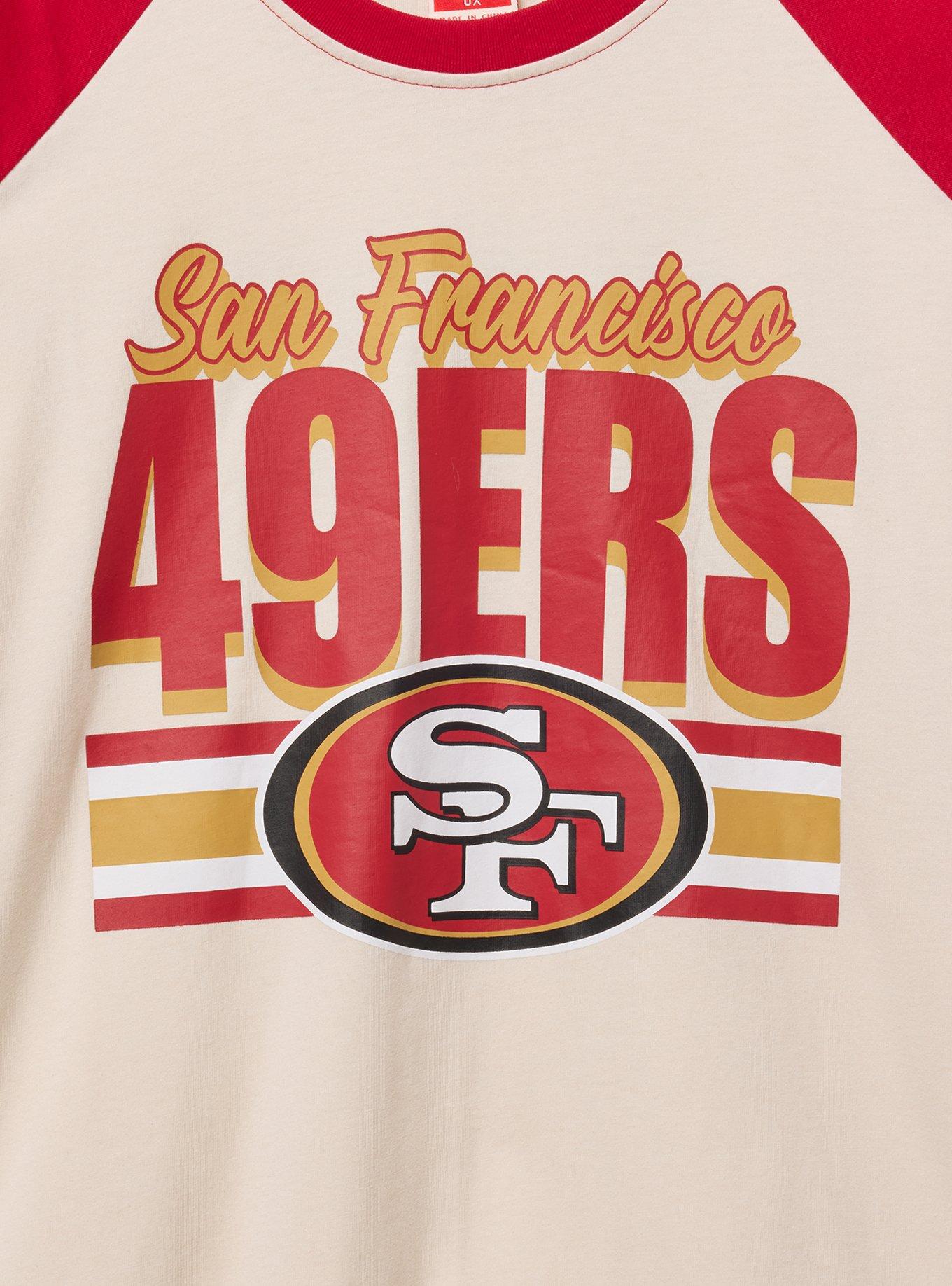 NFL San Francisco 49ers Long Sleeve Raglan, IVORY, alternate