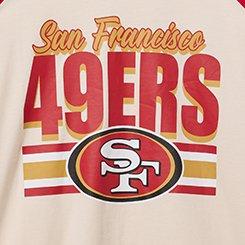 NFL San Francisco 49ers Long Sleeve Raglan, IVORY, swatch