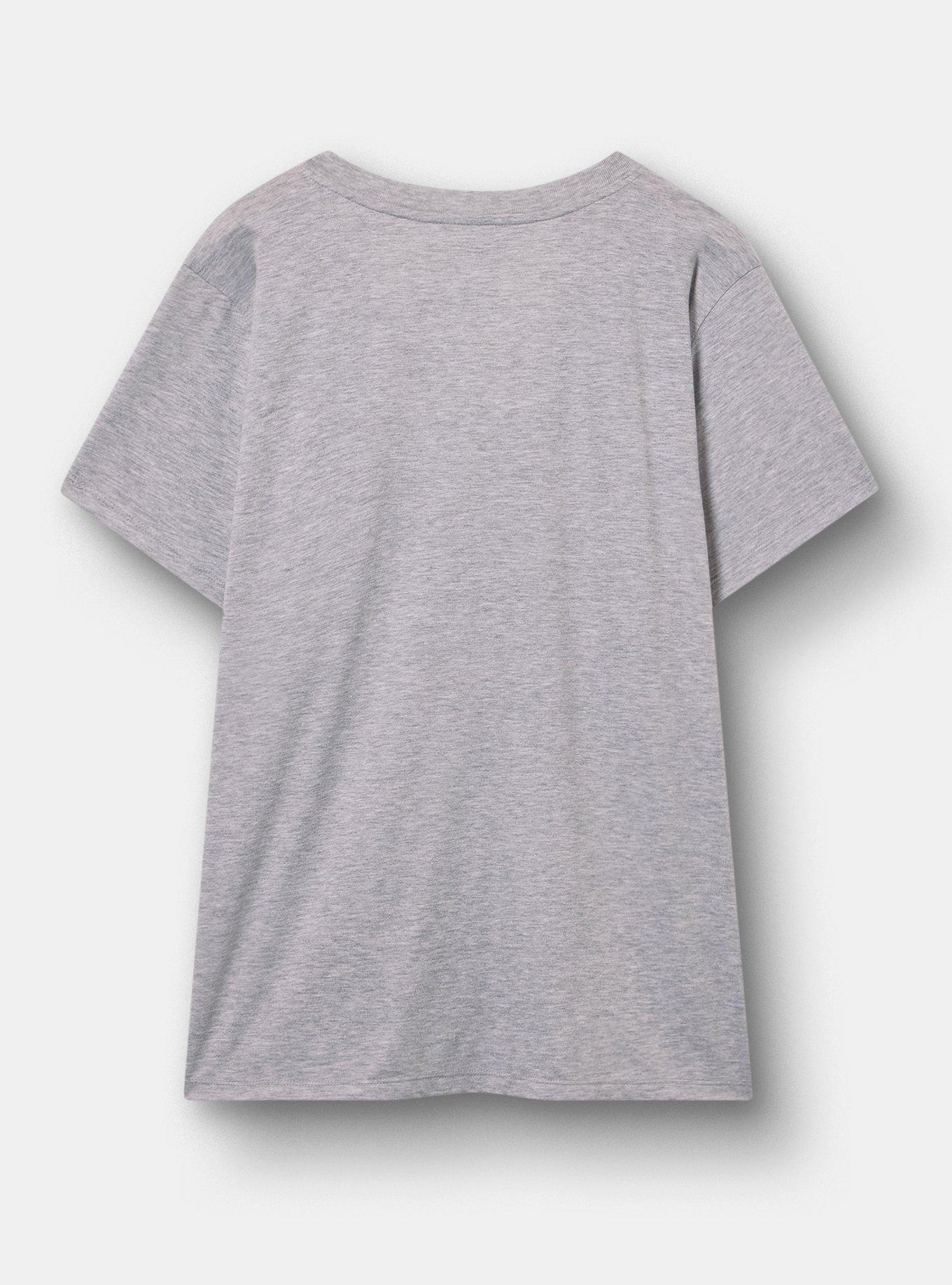 Universal Bride of Frankenstein Classic Cotton V-Neck Tee, BRIDE OF FRANKENSTEIN LT HEATHER GREY, alternate
