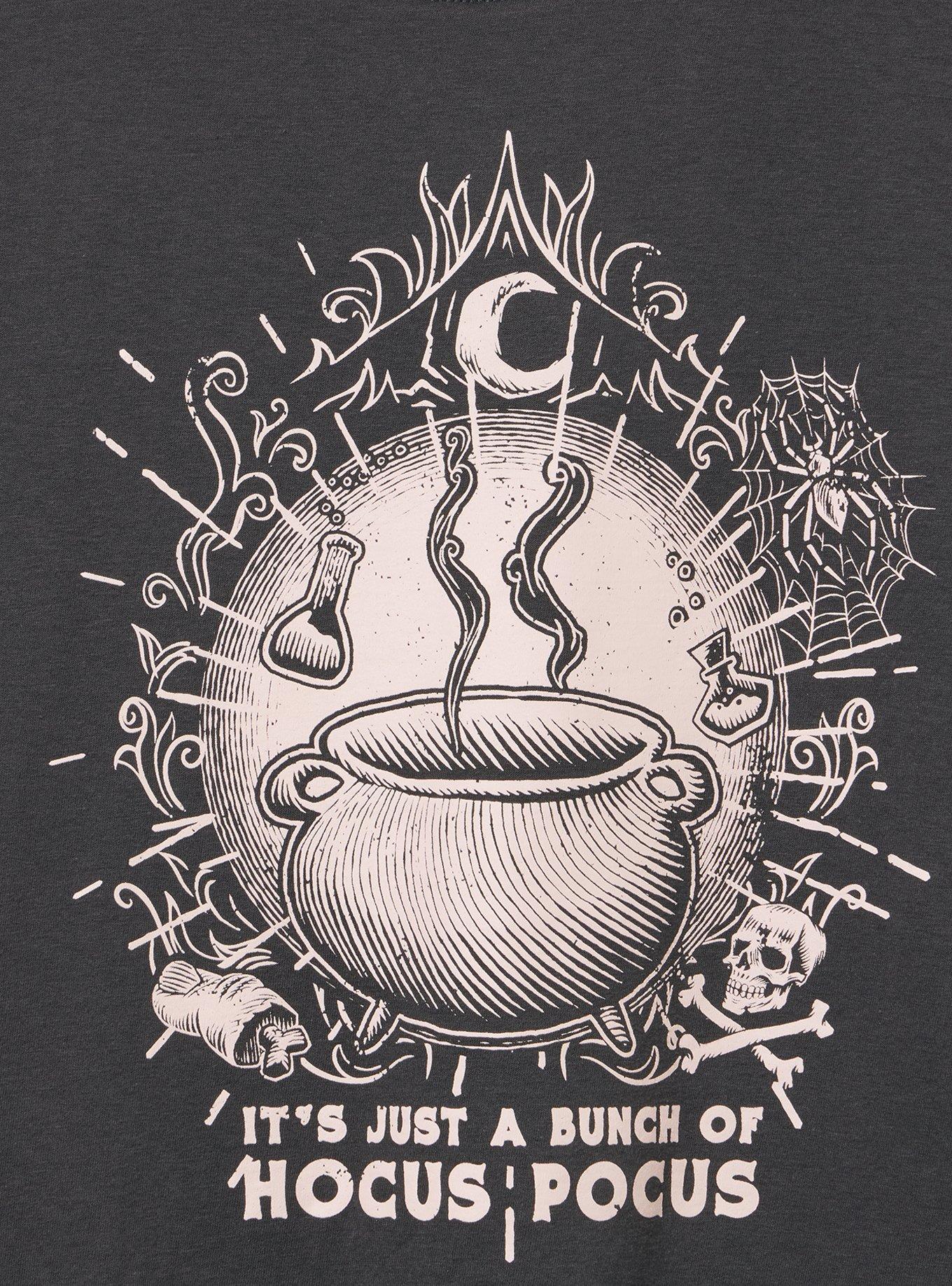 Hocus Pocus Classic Cotton Crew Tee, HOCUS POCUS CALDRON VINTAGE BLACK, alternate