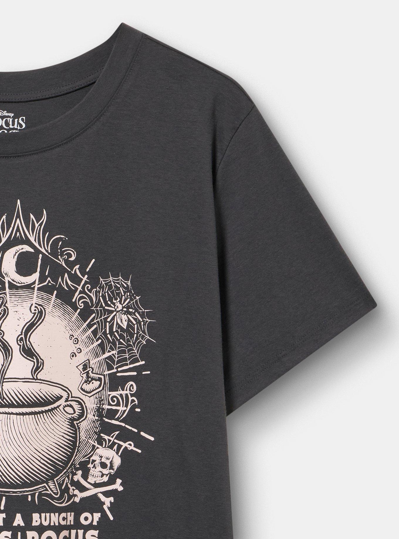 Hocus Pocus Classic Cotton Crew Tee, HOCUS POCUS CALDRON VINTAGE BLACK, alternate