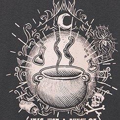 Hocus Pocus Classic Cotton Crew Tee, HOCUS POCUS CALDRON VINTAGE BLACK, swatch