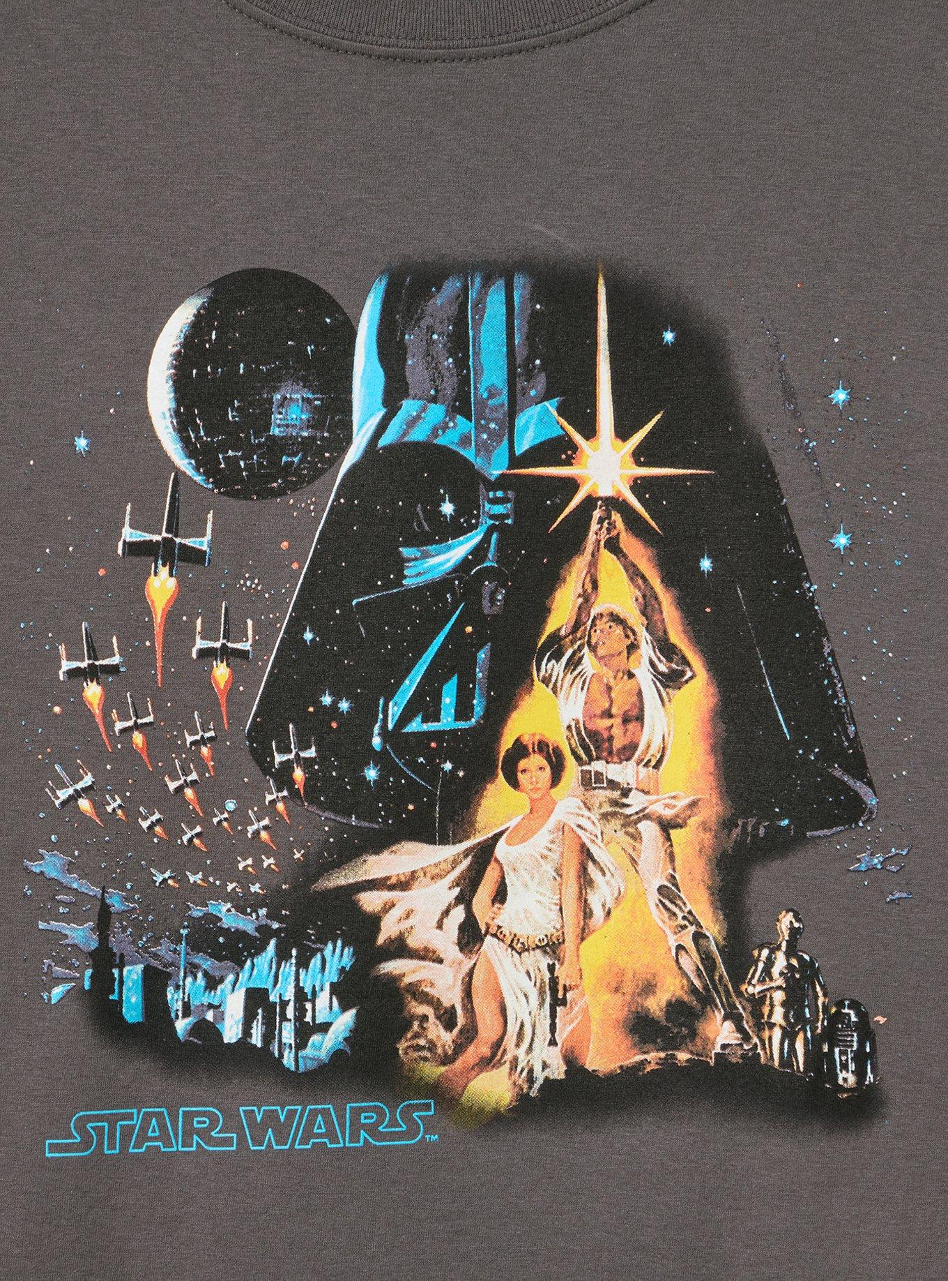 Plus Size Star Wars Classic Cotton Crew Tee, VINTAGE BLACK, alternate