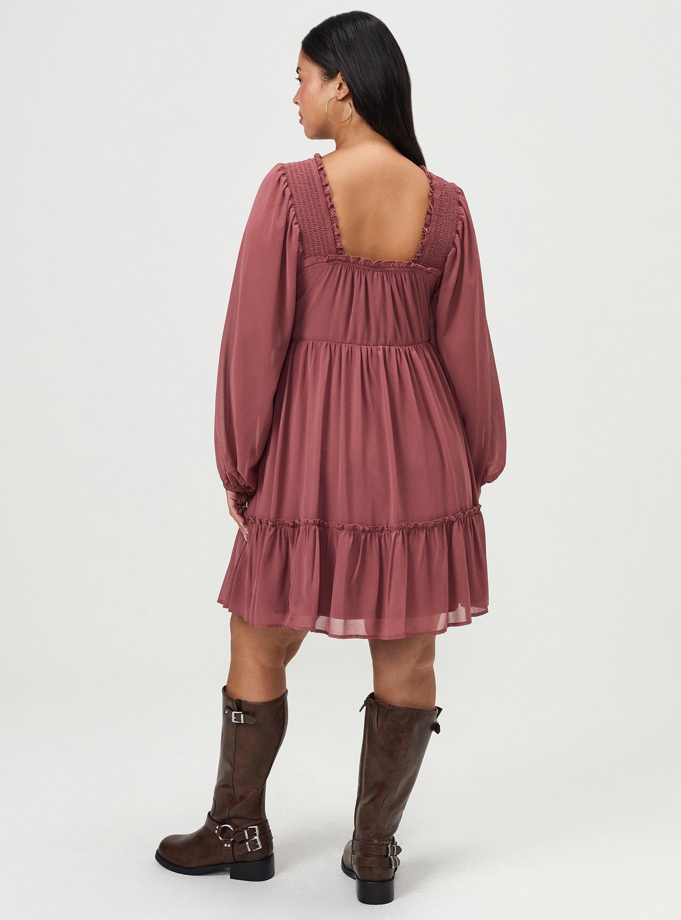 bali cotton dresses Short Dress in Maple – River Goddess Color:DarkRed neckline and voluminous puff Long White And Royal NJ Hot Knits