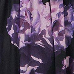 Flutter Sleeve Mesh Midi Dress, PHOTO DEPTHS FLORAL PURPLE, swatch