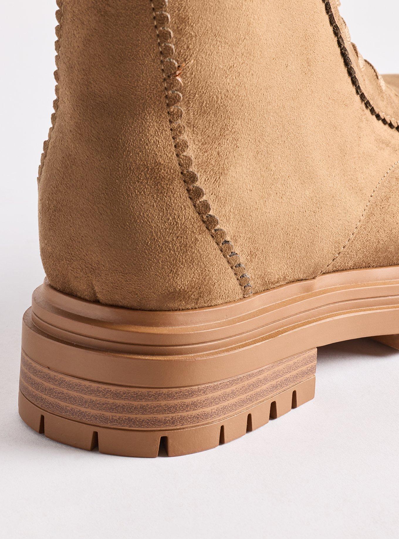 Laceup Hiker Bootie (WW), TAN, alternate