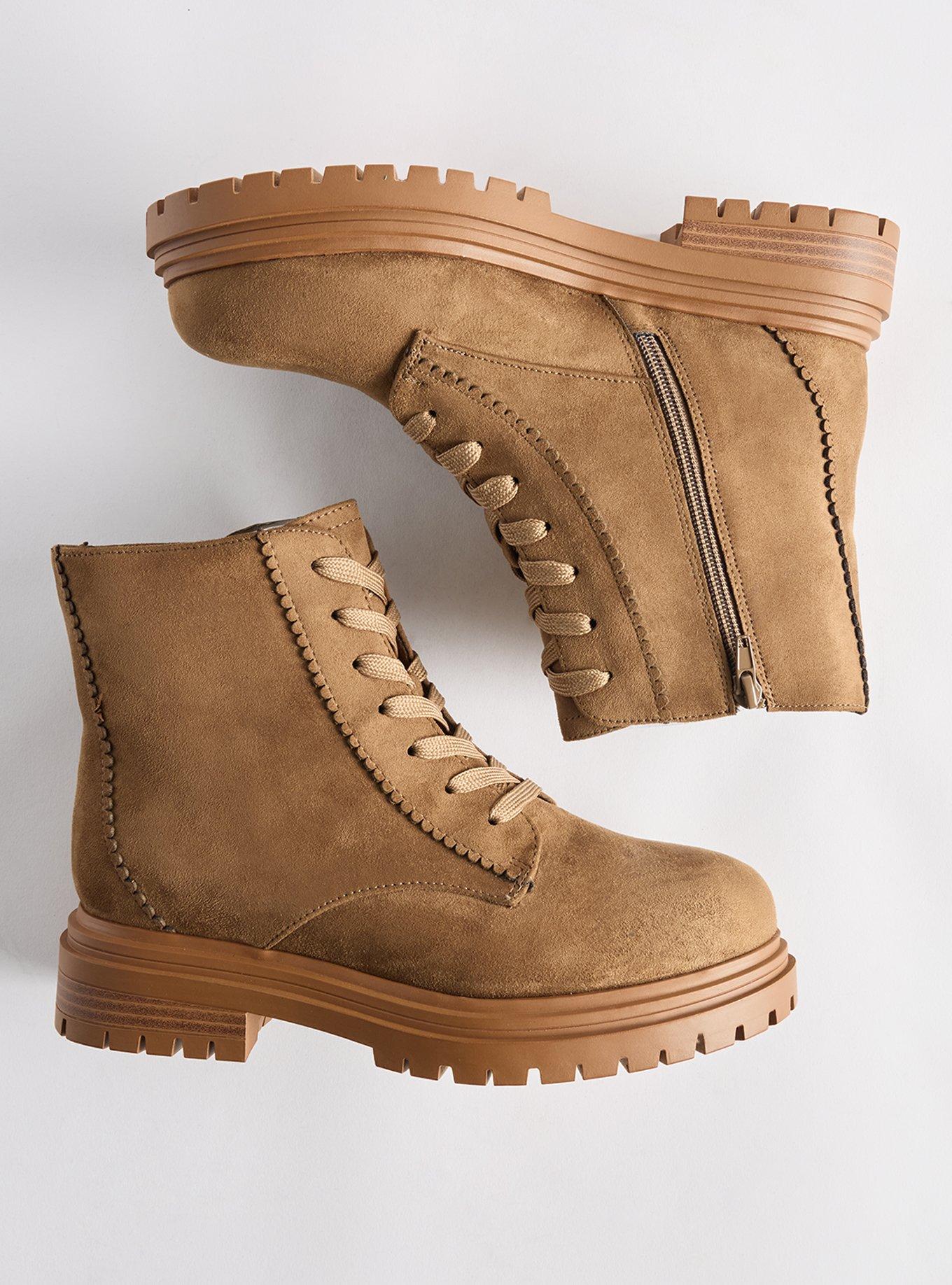 Laceup Hiker Bootie (WW), TAN, hi-res