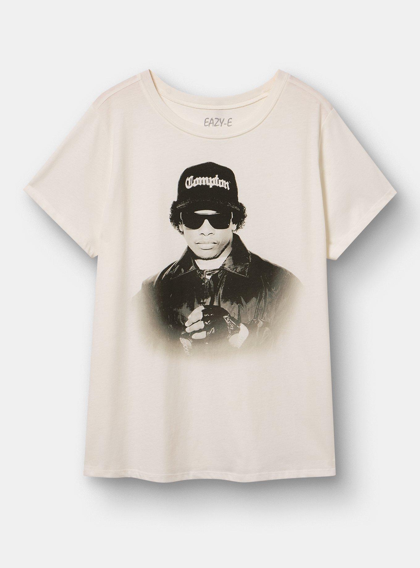Plus Size Eazy E Classic Cotton Crew Tee, BLANC DE BLANC, hi-res