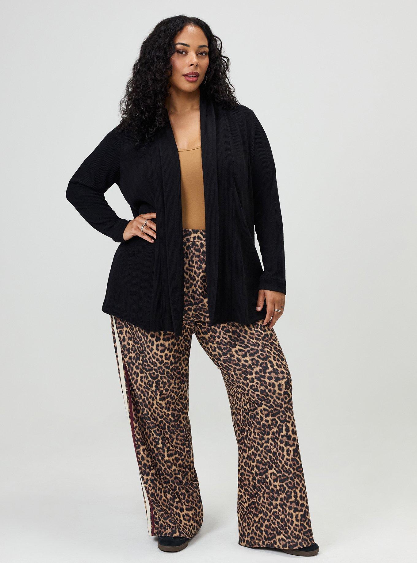 Hacci Open Front Cardigan, DEEP BLACK HACCI, alternate