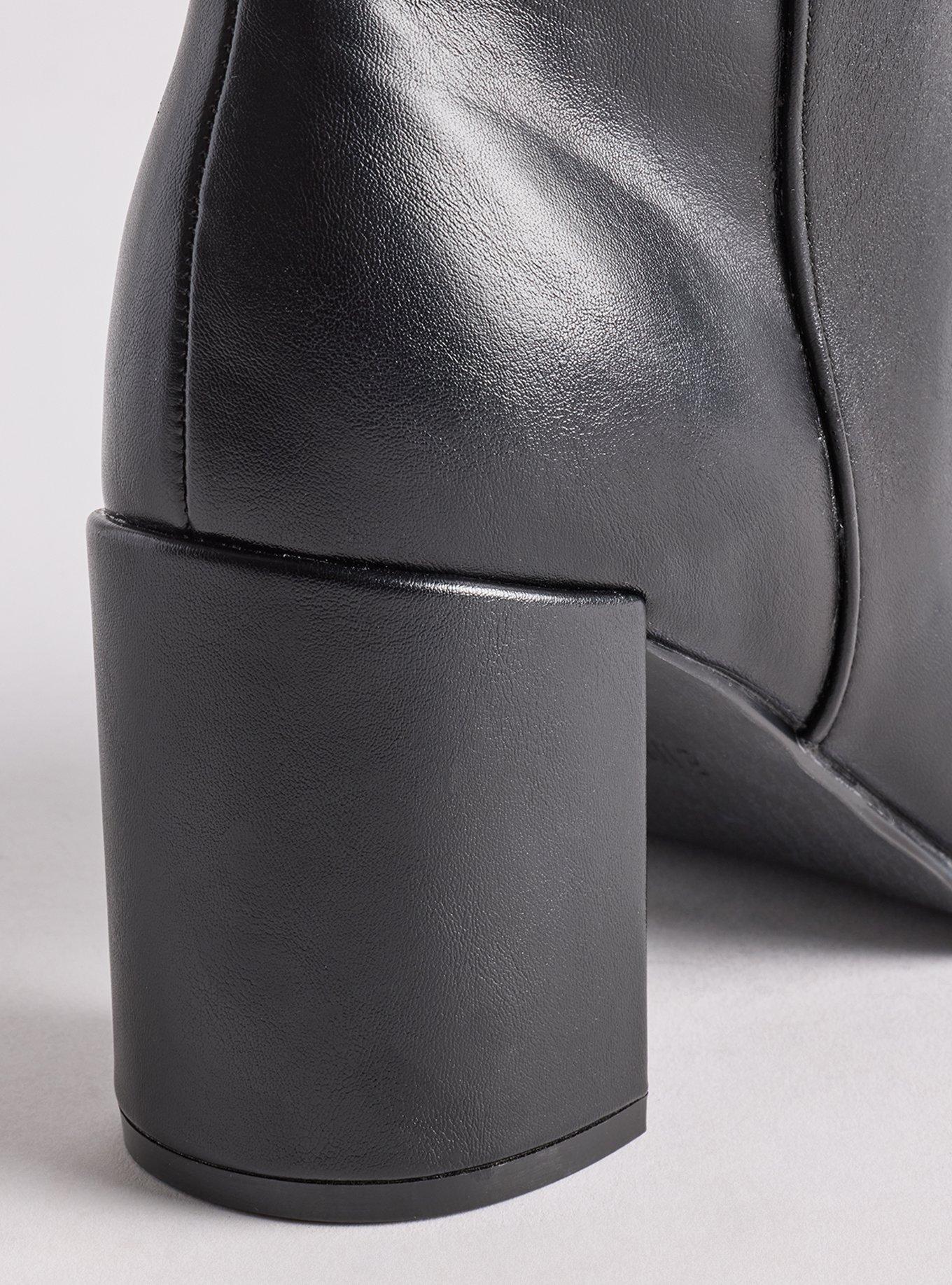 Sleek Heeled Knee Boot (WW), BLACK, alternate