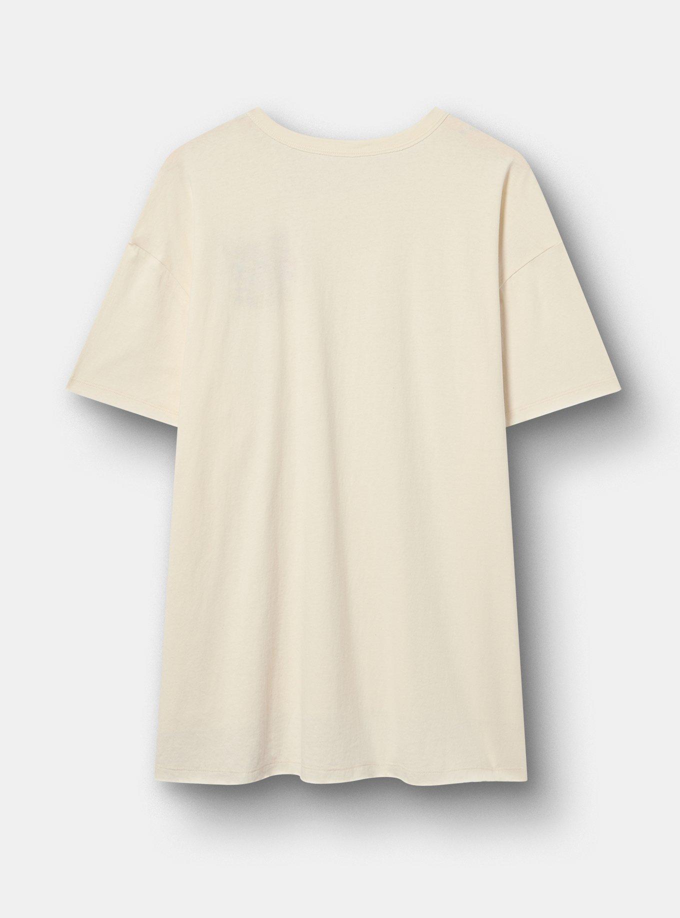 Relaxed Cotton Pocket Tee, BLOOM AND MEOW WHISPER WHITE, alternate