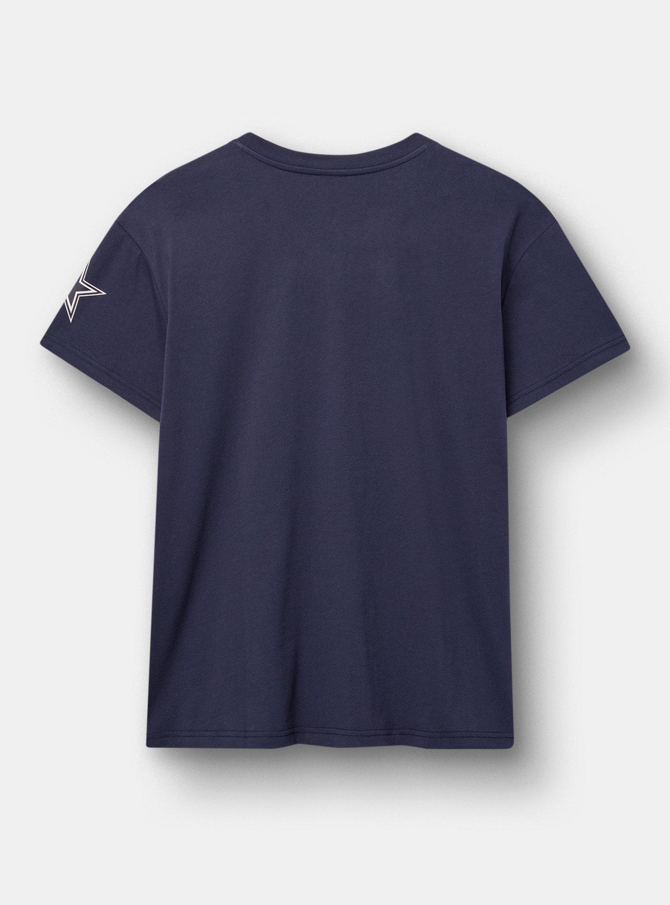 NFL Dallas Cowboys Relaxed Fit V-Neck Tee, NAVY, alternate