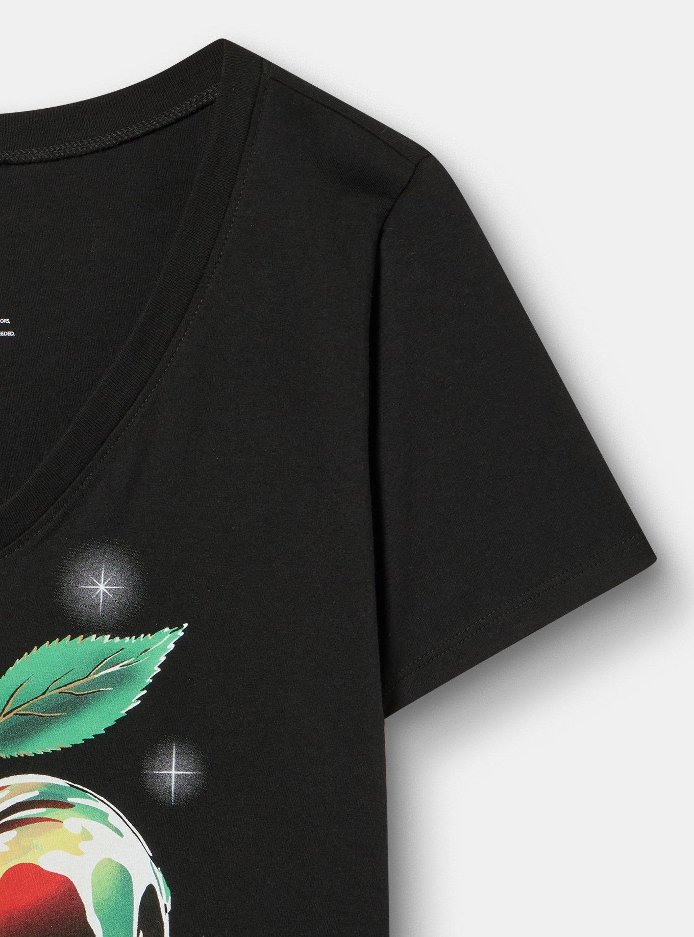Plus Size - Disney Villains Poison Apple Classic Cotton V-Neck Tee