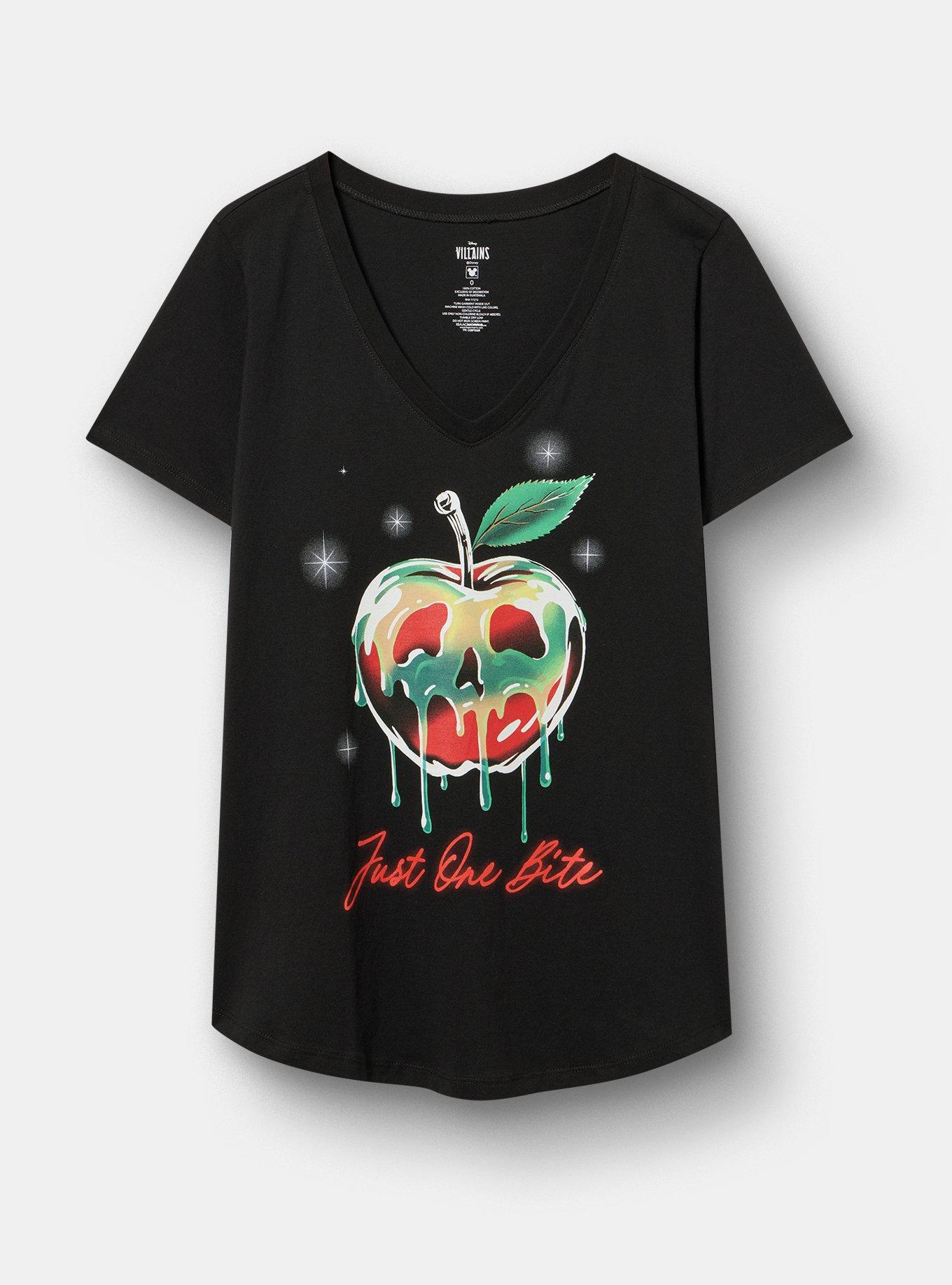 Plus Size - Disney Villains Poison Apple Classic Cotton V-Neck Tee