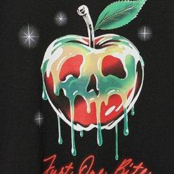 Plus Size Disney Villains Poison Apple Classic Cotton V-Neck Tee, DEEP BLACK, swatch