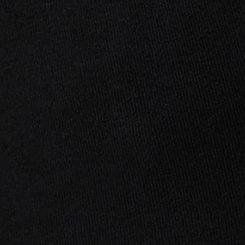 Plus Size Crop Lace Hem Pocket Legging, DEEP BLACK, swatch