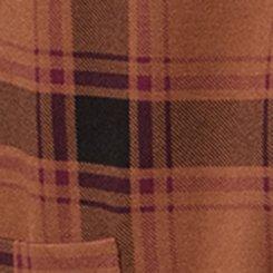 Super Soft Ponte Duster, TALLY PLAID CAPPUCCINO, swatch
