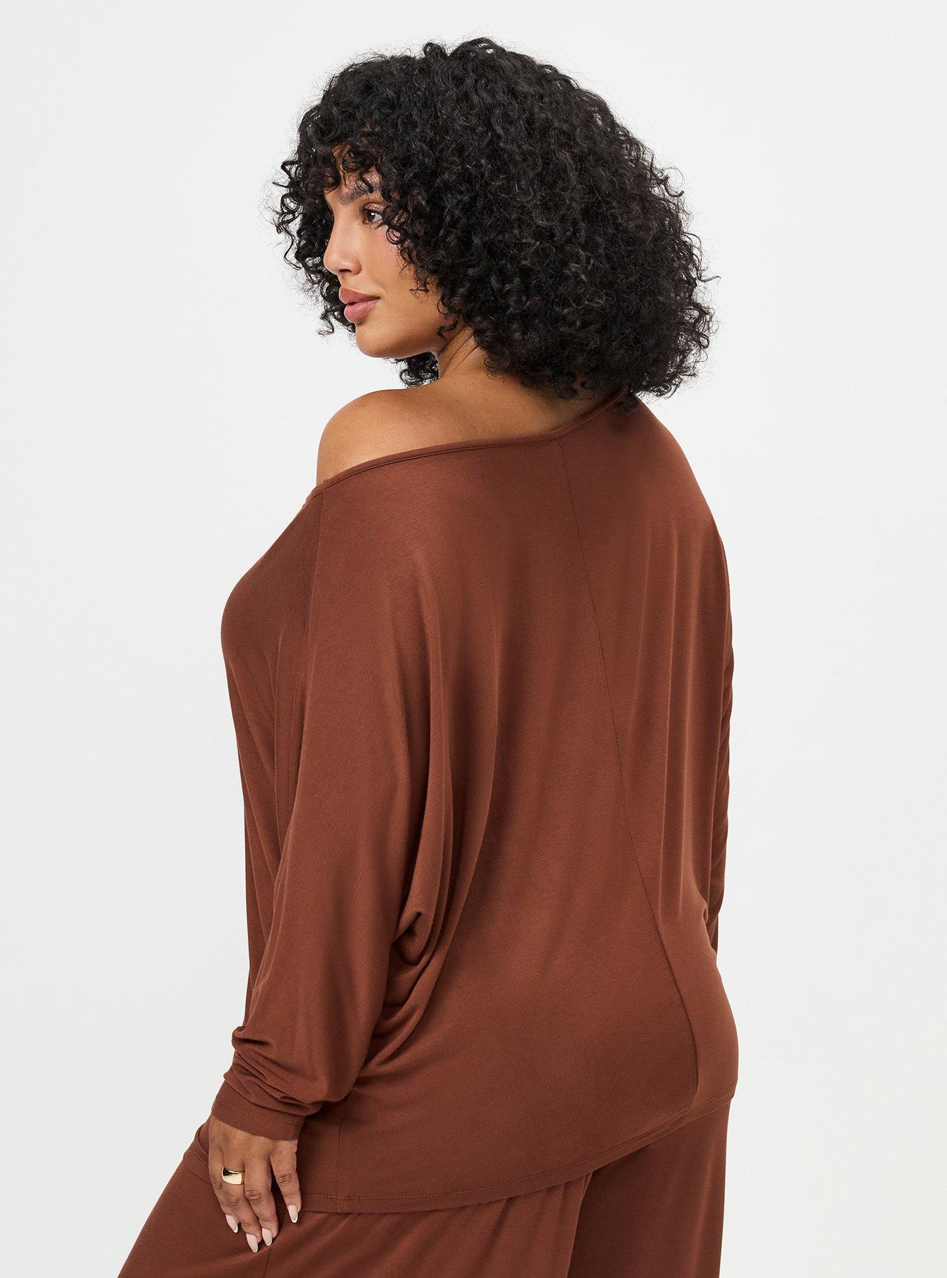 Super Soft Dolman Pullover, CAPPUCCINO, alternate