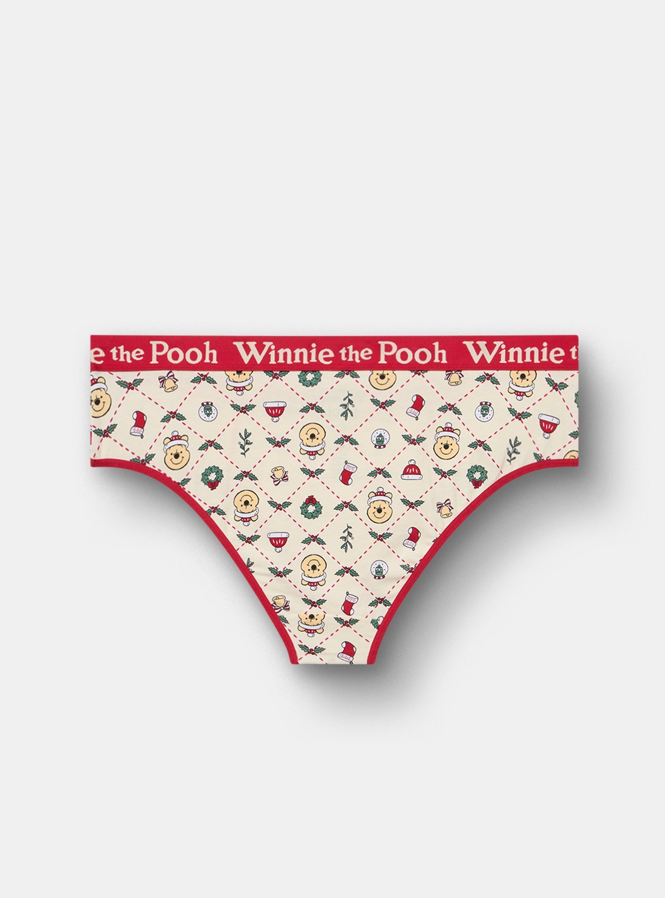 Winnie The Pooh Christmas Mid-Rise Cotton Hipster Panty, MULTI, alternate