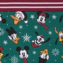 Plus Size Mickey & Friends Christmas Mid-Rise Cotton Boyshort Panty, MULTI, swatch