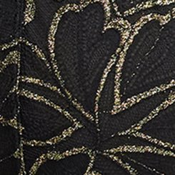 Gilded Lace Bralette, RICH BLACK, swatch