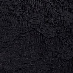 Lace Halter Babydoll Top, DEEP BLACK, swatch