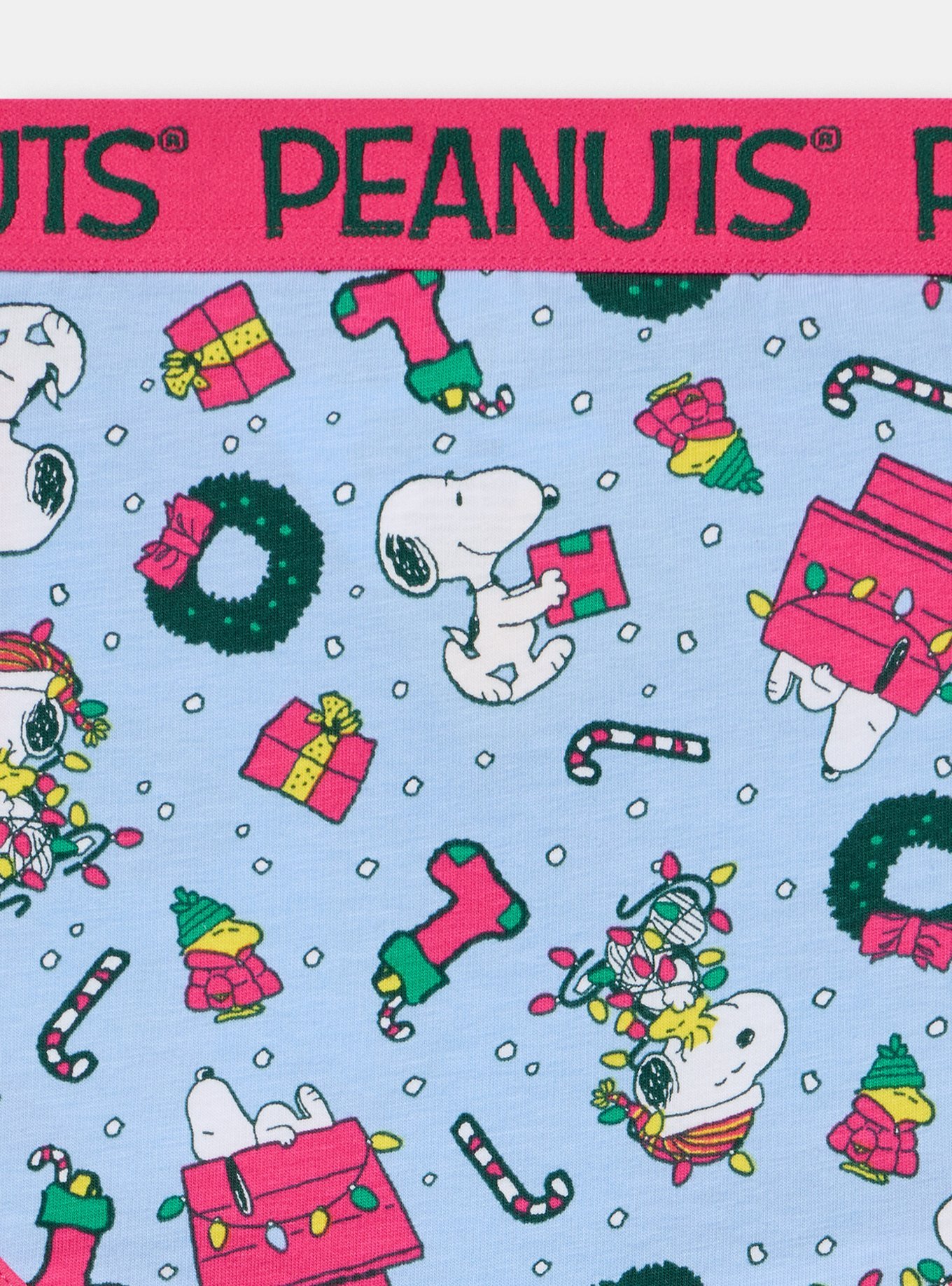 Peanuts Christmas Mid-Rise Cotton Cheeky Panty, MULTI, alternate