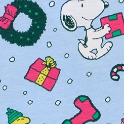 Peanuts Christmas Mid-Rise Cotton Cheeky Panty, MULTI, swatch
