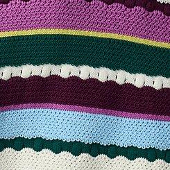 V-Neck Cardigan, LIATRIS LINDEN GREEN MULTI STRIPE, swatch