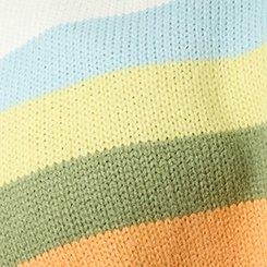 Crew Pullover Sweater, SUNSET STRIPE, swatch