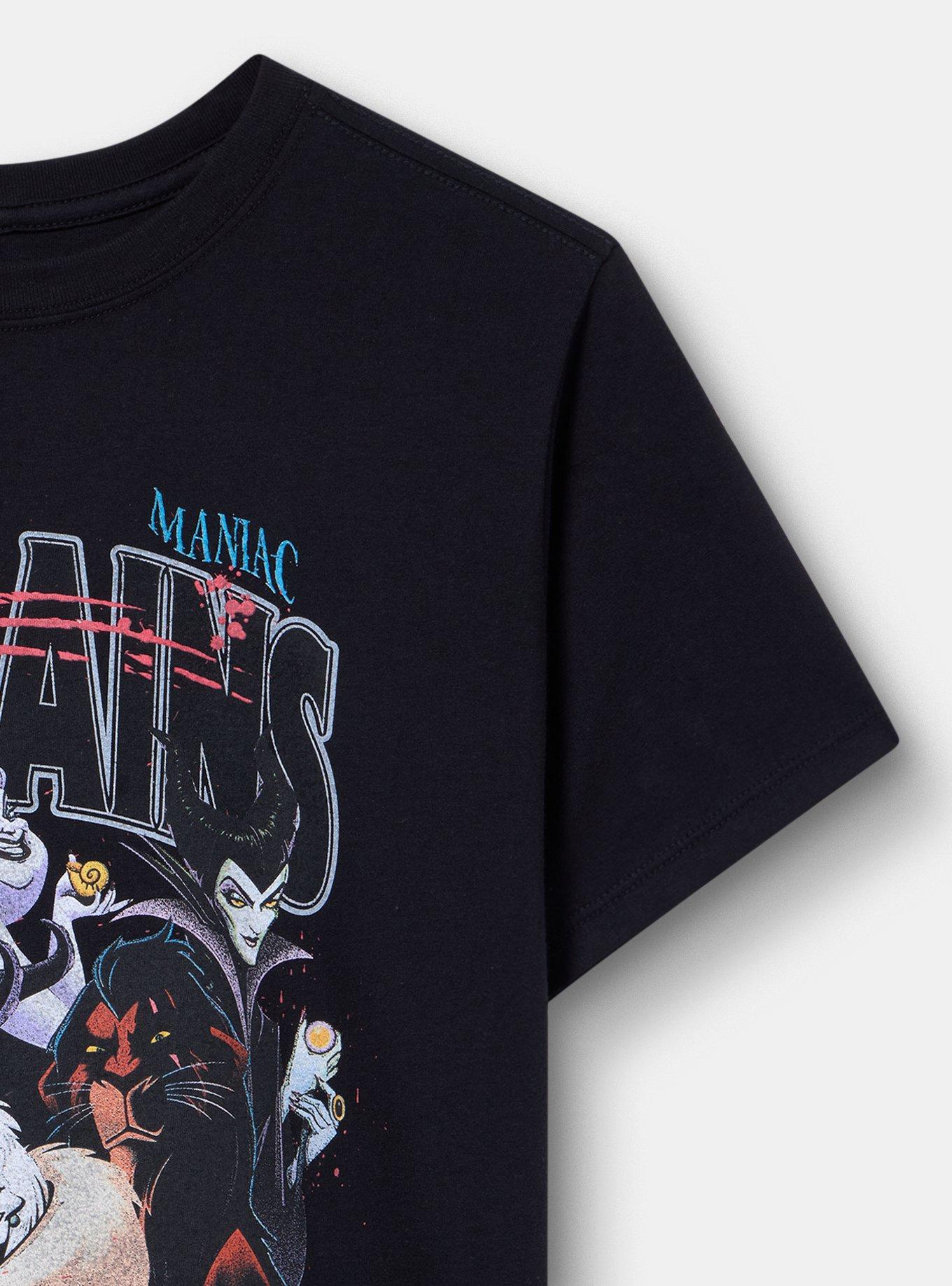 Plus Size Disney Villains Classic Cotton Crew Tee, DEEP BLACK, alternate