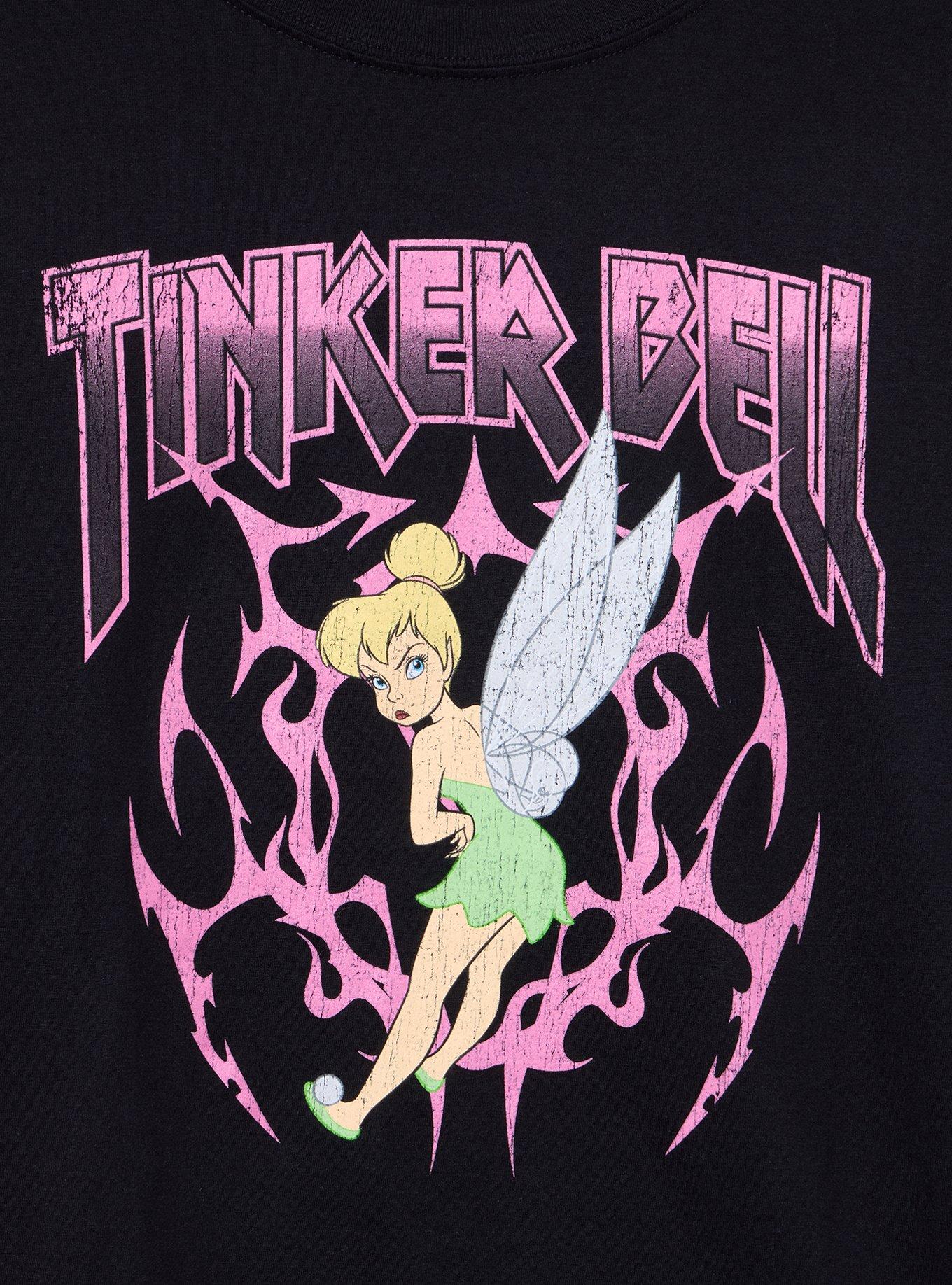 Plus Size Tinkerbell Classic Cotton Crew Tee, DEEP BLACK, alternate