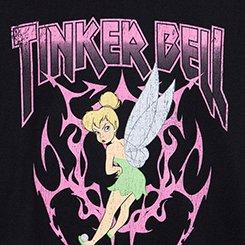 Plus Size Tinkerbell Classic Cotton Crew Tee, DEEP BLACK, swatch