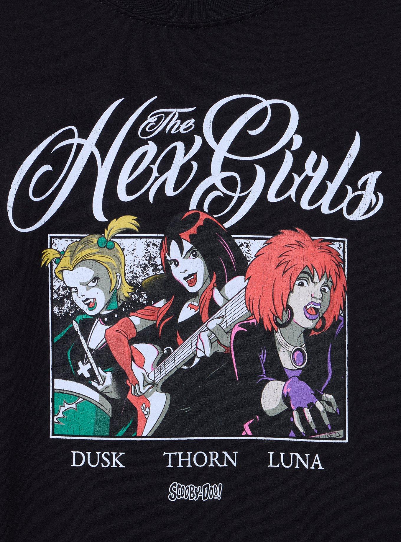 Plus Size Scooby Doo Hex Girls Classic Cotton Crew Tee, DEEP BLACK, alternate