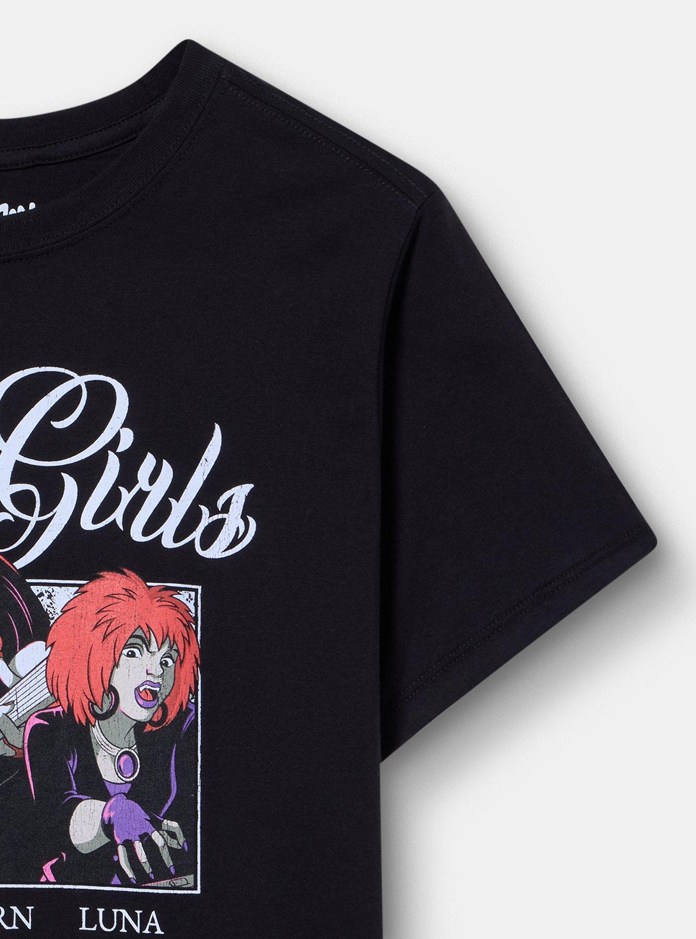 Plus Size Scooby Doo Hex Girls Classic Cotton Crew Tee, DEEP BLACK, alternate