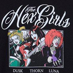 Plus Size Scooby Doo Hex Girls Classic Cotton Crew Tee, DEEP BLACK, swatch