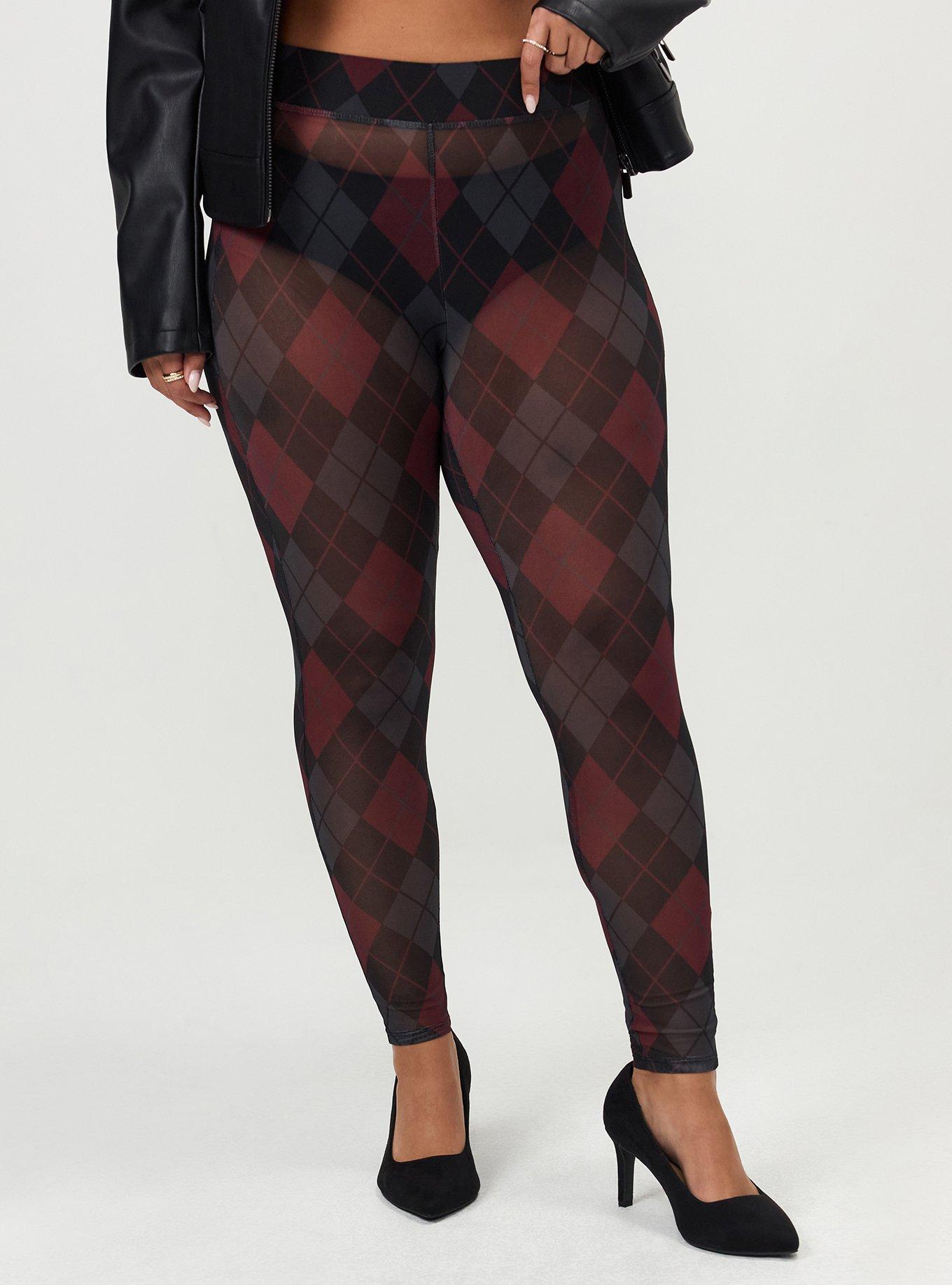 Full Length Mesh Legging, SABRINA ARGYLE GRAY, alternate