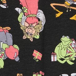 Plus Size Muppets Christmas Mid-Rise Cotton Boyshort Panty, MULTI, swatch