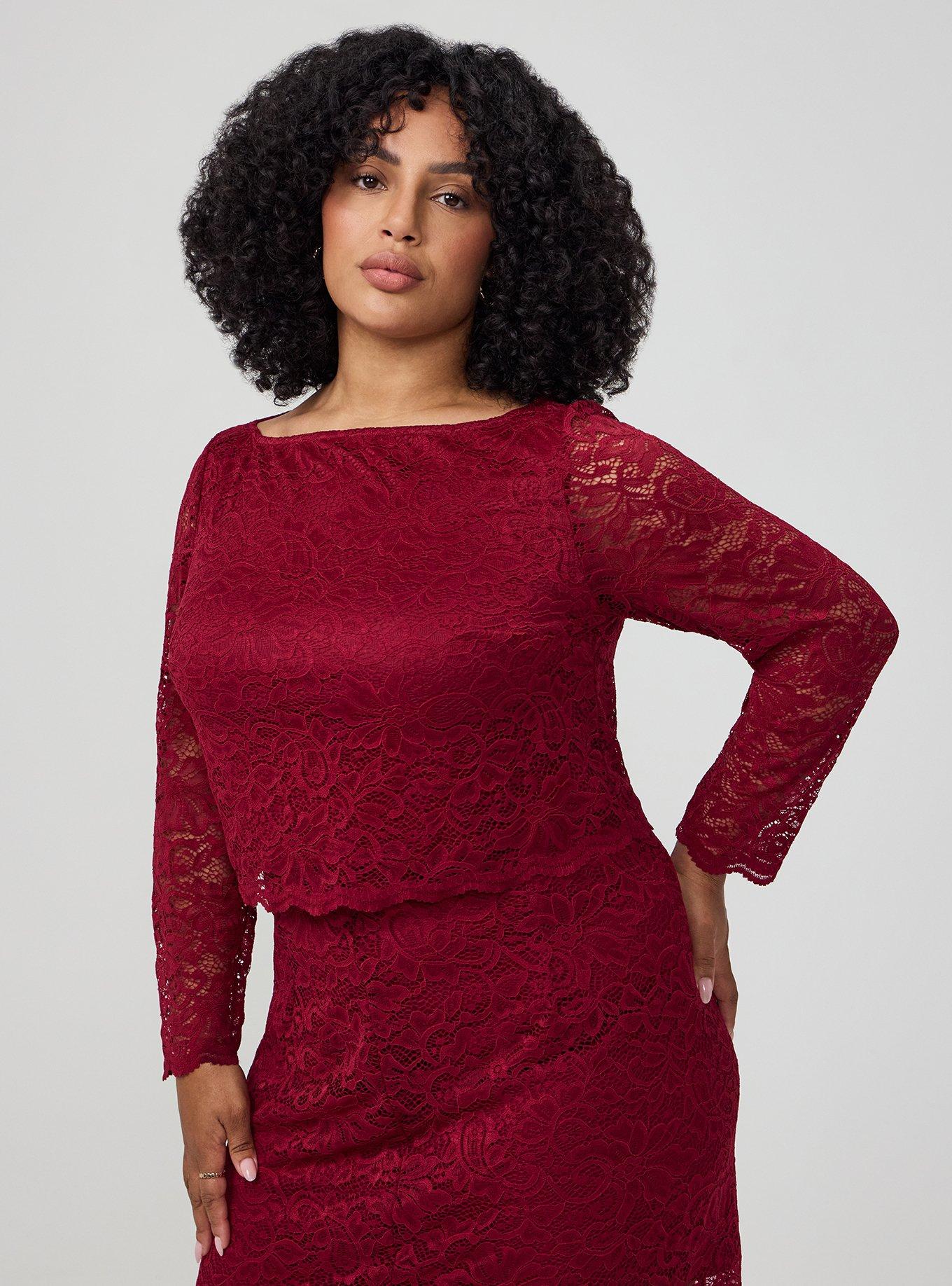 Plus Size - Studio Stretch Lace Crop Top - Torrid