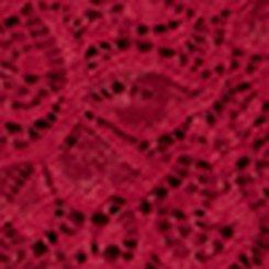 Studio Stretch Lace Crop Top, RUMBA RED, swatch