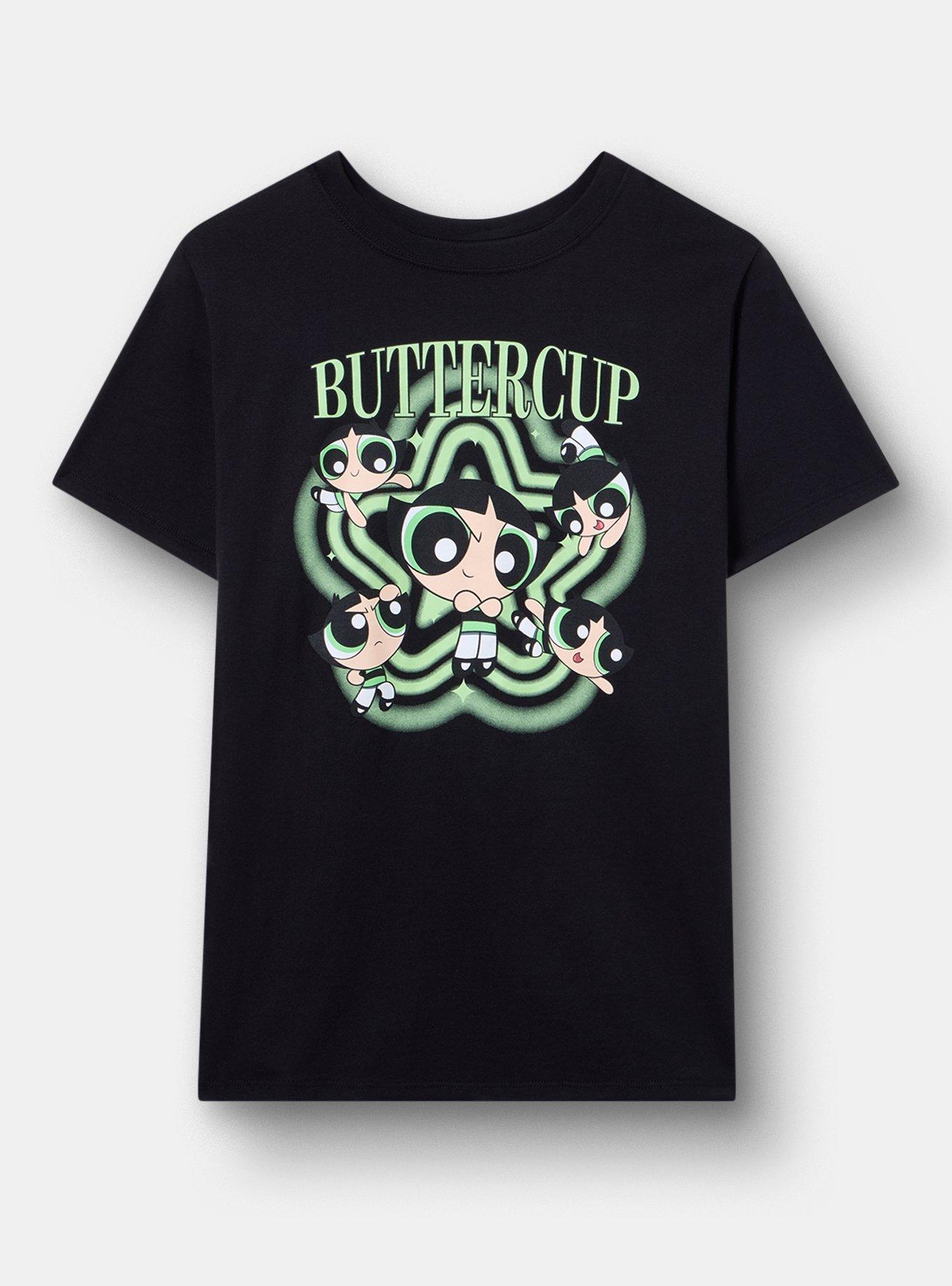 Plus Size Powerpuff Girls Classic Cotton Crew Tee, DEEP BLACK, hi-res