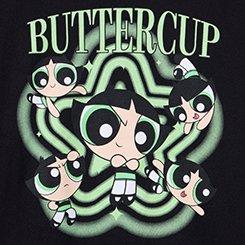 Plus Size Powerpuff Girls Classic Cotton Crew Tee, DEEP BLACK, swatch