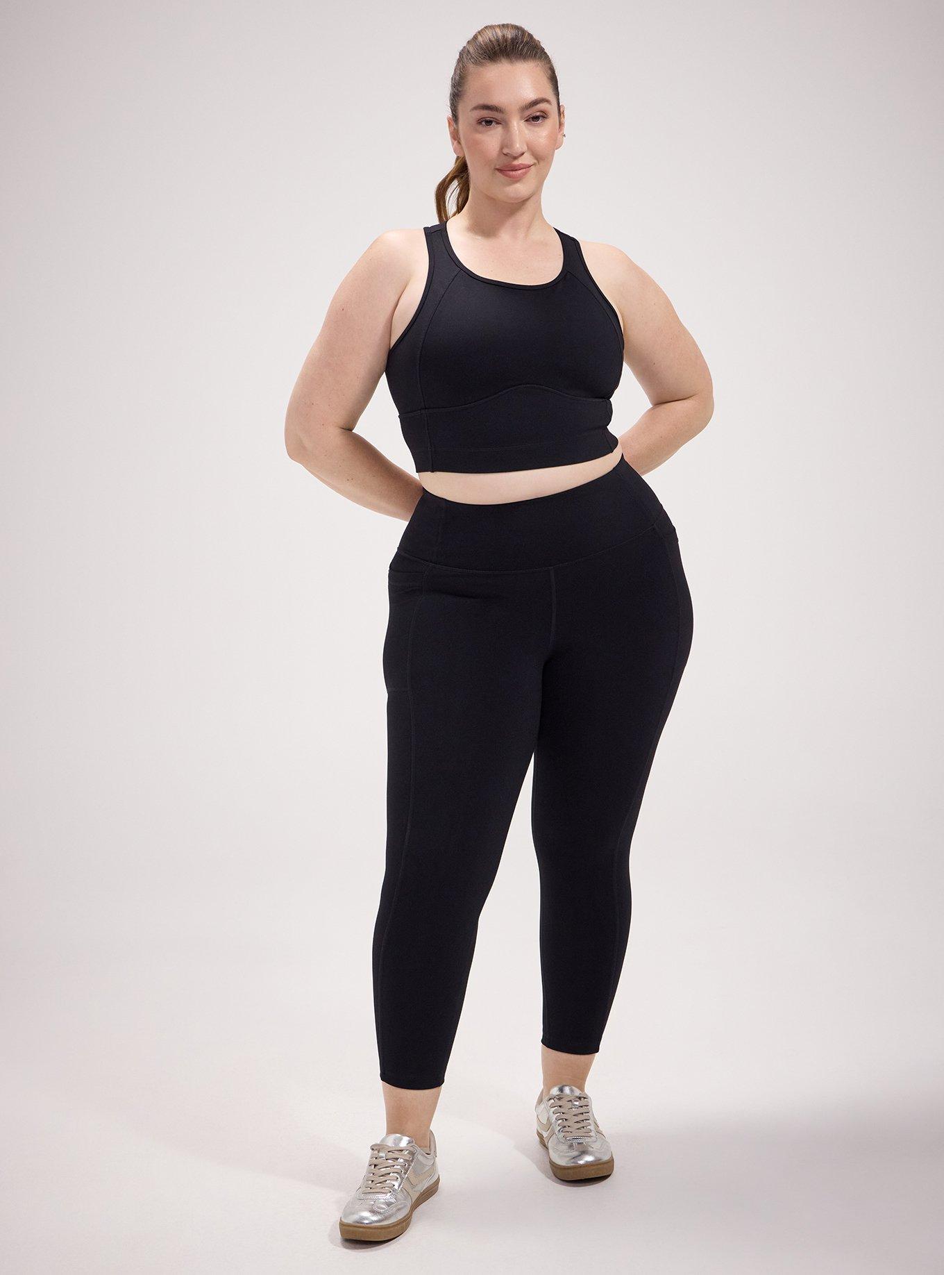 TRU Performance Core Crop Pocket Legging, DEEP BLACK, hi-res