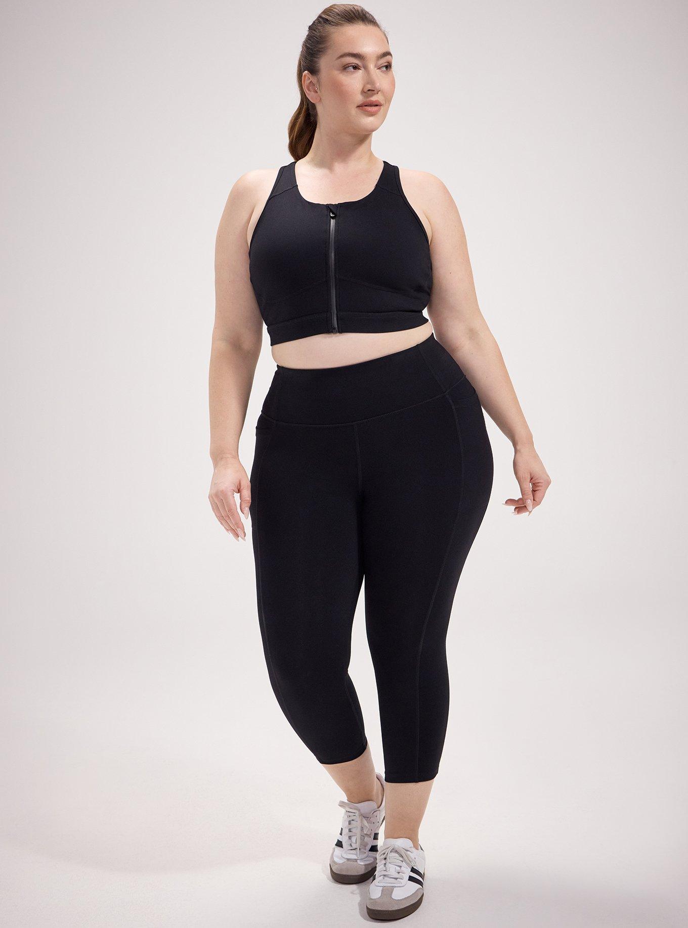 TRU Performance Core Capri Pocket Legging, DEEP BLACK, hi-res